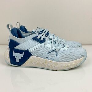Under Armour Womens Size 9.5 Project Rock 6 Halogen Blue Athletic Training Shoes